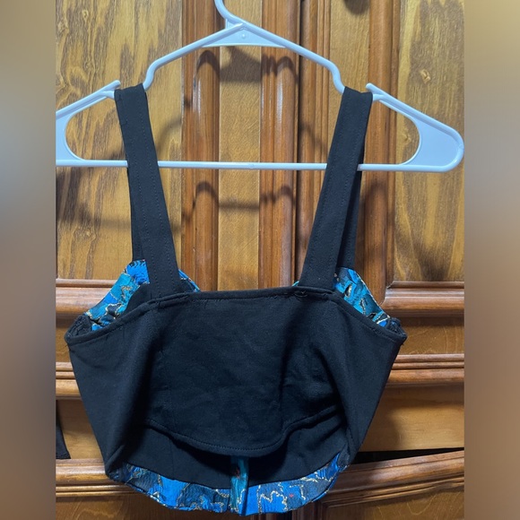 Zara small blue corset crop top - Picture 6 of 7